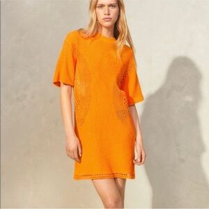 H&M crochet mini cotton dress, Size small